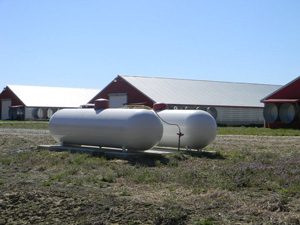 ormond propane tank at the farm
