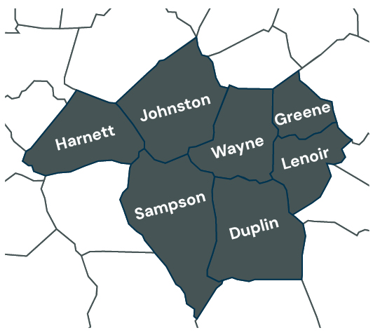 Ormond Service Area Map